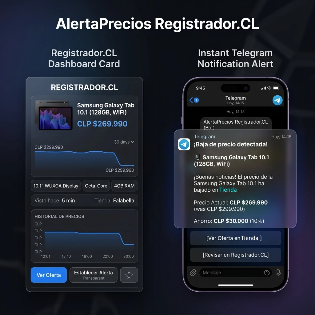 Alertas consolidadas en Telegram